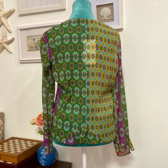 Zara women shirt, size M 💜💚 - Picture 3 of 8